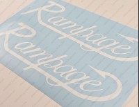 Rampage Boat Logo Decal Set of 2